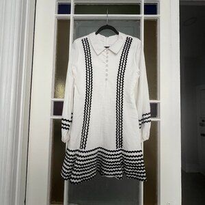 70/21 Lantern Long Sleeve Mini Dress